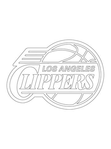 Los Angeles Clippers Logo  Coloring Page